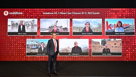 Vodafone, 1 Nisan’da 81 İl ve 922 İlçede 5G Sinyalini Aynı Anda Verecek