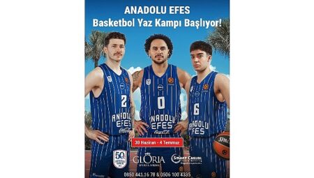 Anadolu Efes Basketbol Yaz Kampı 2026 için geri sayım başladı