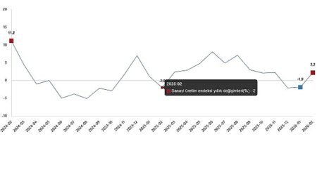 Sanayi Üretim Endeksi, Şubat 2026